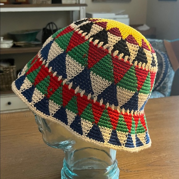 Colorful Geometric Handmade Bucket Hat - Picture 2 of 4